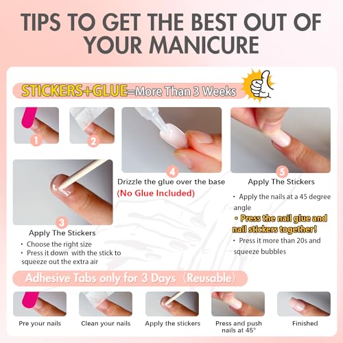 Dusty Pink Press on Nails Medium Almond