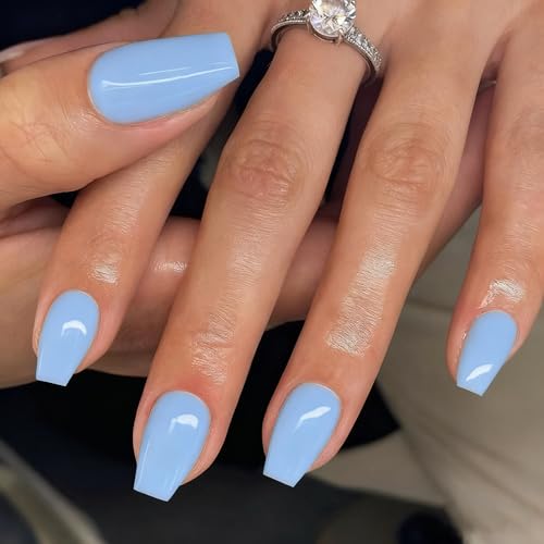 KQueenest Gel Press on Nails Short Medium Coffin