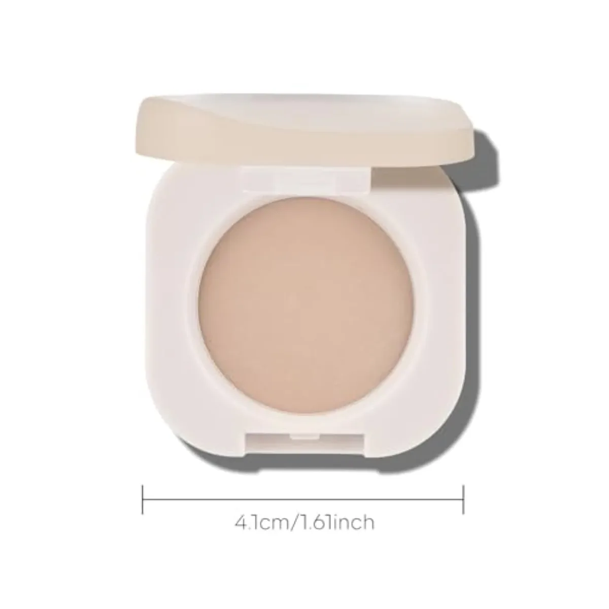 Beige Brown Matte Single Eyeshadow, Matte Nude Brown Eyeshadow Compact, Ultra-fine Lightweight, Crease-proof High Pigmented Formula, Korean Mini Eyes Makeup, Milk Tea