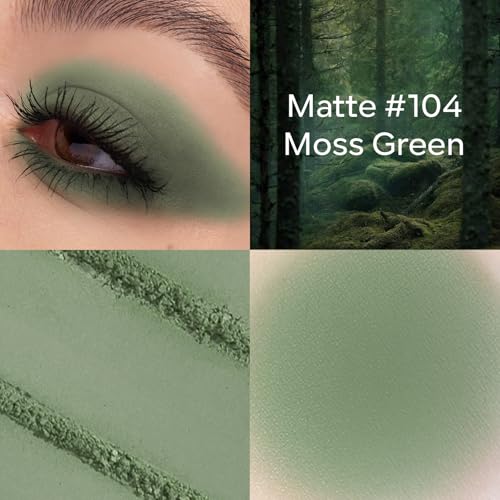 Dark Green Matte Eyeshadow Single Moss Green