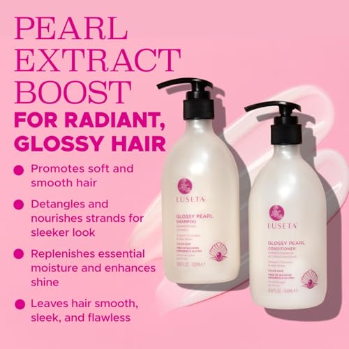 Luseta Glossy Pearl Shampoo and Conditioner Set Color Safe
