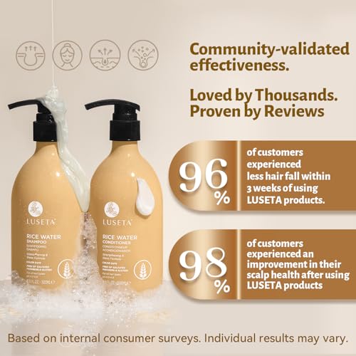 Luseta Rice Water Shampoo and Conditioner Set