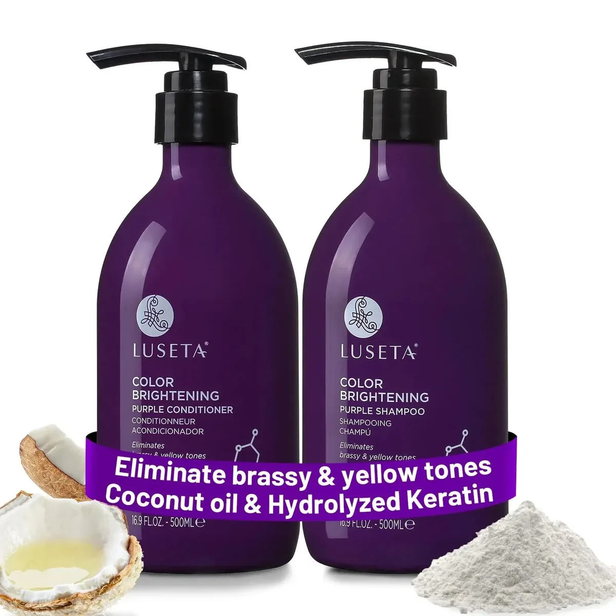 Purple Shampoo and Conditioner Set