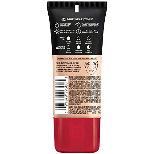 Cosmetics Makeup Infallible Pro-Matte Liquid Longwear Foundation, Shell Beige, 1 fl oz.