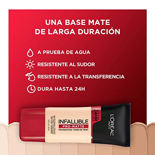 Cosmetics Makeup Infallible Pro-Matte Liquid Longwear Foundation, Shell Beige, 1 fl oz.