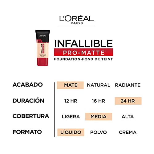 Cosmetics Makeup Infallible Pro-Matte Liquid Longwear Foundation, Shell Beige, 1 fl oz.