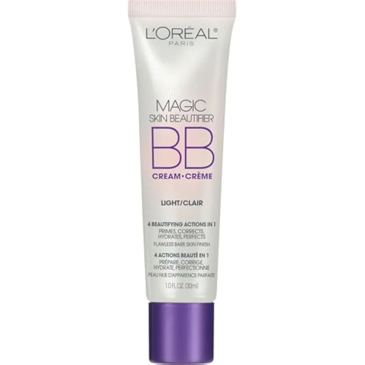 L'Oréal Paris Magic BB Cream, Hydrating Skin Beautifier & Color Changing Foundation, Light Coverage, Light, 1 fl oz.