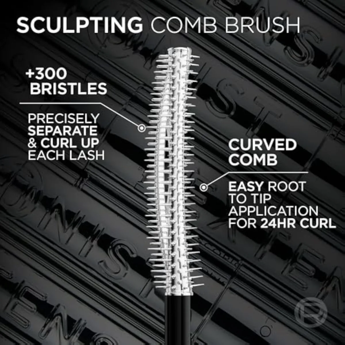 Extensionist Mascara, Lengthening, Volumizing, and Curling Formula For a Lash Extension Eye Makeup Look, Washable Blackest Black