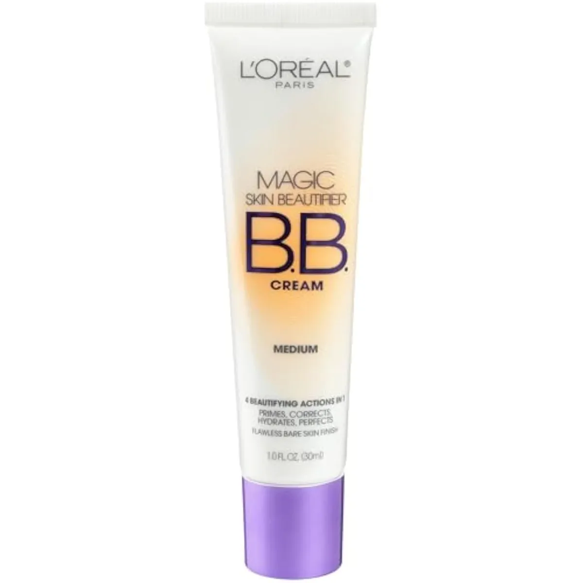 Magic BB Cream, Hydrating Skin Beautifier & Color Changing Foundation, Light Coverage, Medium, 1 fl oz.