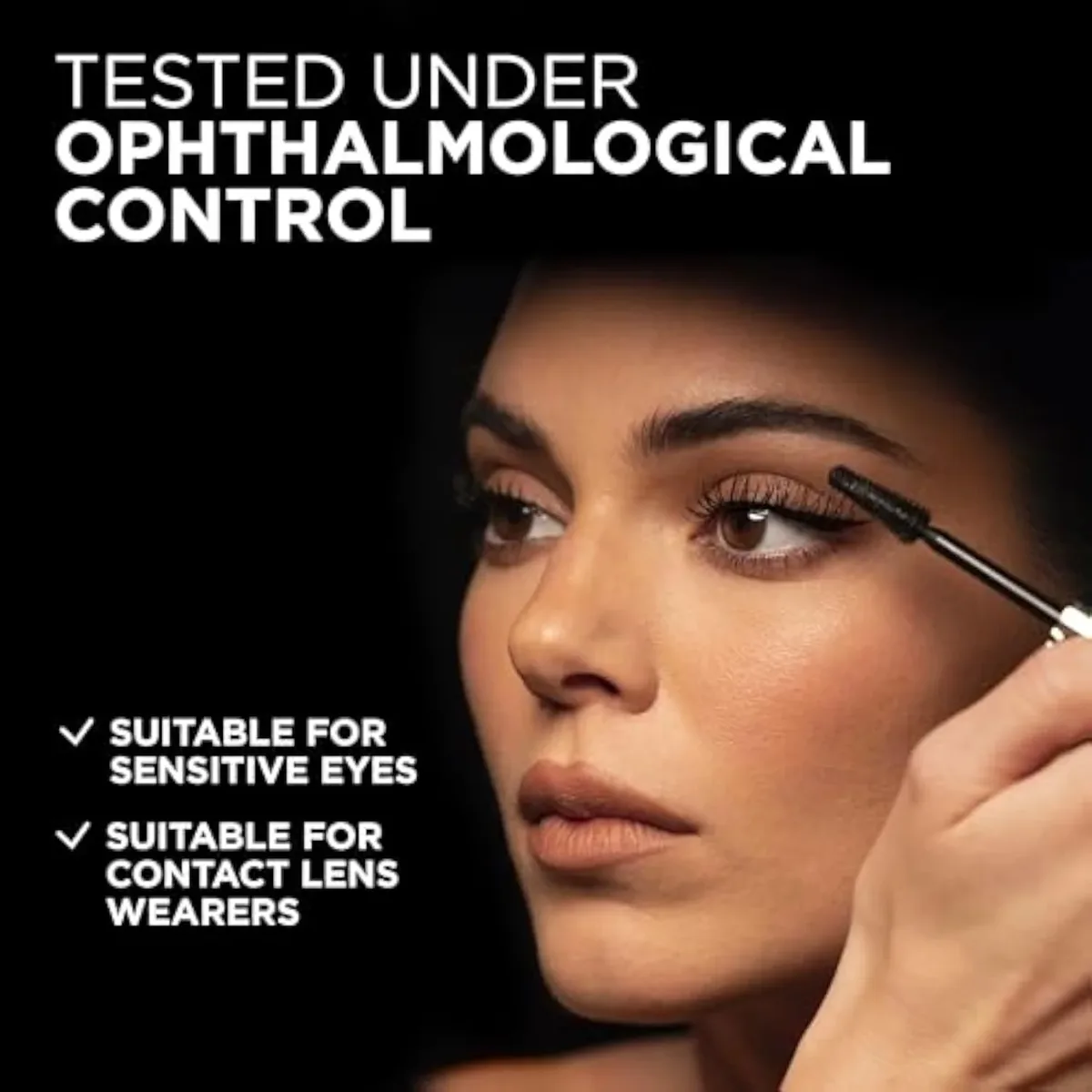 Voluminous Panorama Mascara, Volumizing and Lengthening Mascara, Washable Longwear and Smudge Resistant Make Up, Blackest Black, 0.33 Fl Oz