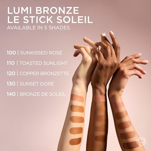Lumi Bronze Le Stick Soleil Bronzer Stick, Cream-To-Powder Bronzer For A Sunkissed Face Makeup Glow, 110 Toasted Sunlight