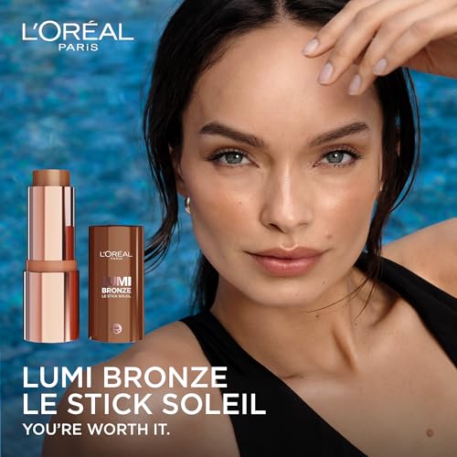 Lumi Bronze Le Stick Soleil Bronzer Stick, Cream-To-Powder Bronzer For A Sunkissed Face Makeup Glow, 110 Toasted Sunlight