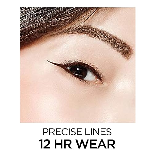 Makeup Infallible Super Slim Long-Lasting Liquid Eyeliner, Ultra-Fine Felt Tip, Quick Drying Formula, Glides on Smoothly, Black, Pack of 1
