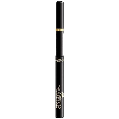 Makeup Infallible Super Slim Long-Lasting Liquid Eyeliner, Ultra-Fine Felt Tip, Quick Drying Formula, Glides on Smoothly, Black, Pack of 1