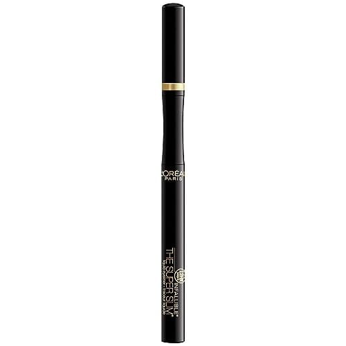 Makeup Infallible Super Slim Long-Lasting Liquid Eyeliner, Ultra-Fine Felt Tip, Quick Drying Formula, Glides on Smoothly, Black, Pack of 1