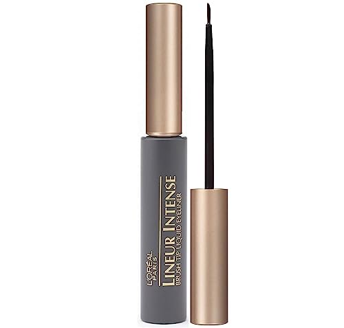 Makeup Lineur Intense Brush Tip Liquid Eyeliner, Black, 0.24 fl oz.