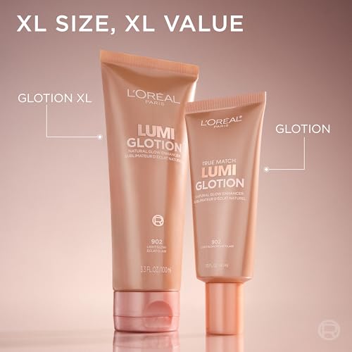 Makeup True Match Lumi Glotion, Natural Glow Enhancer, Illuminator Highlighter, Bronzing Drops For a Sun-Kissed Glow For Face and Body, 902 Light, 1.35 fl oz