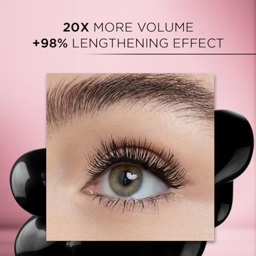 Makeup Voluminous Lash Paradise Mascara, Voluptuous Volume, Intense Length, Feathery Soft Full Lashes, No Flaking, No Smudging, No Clumping, Blackest Black, 0.25 Fl O