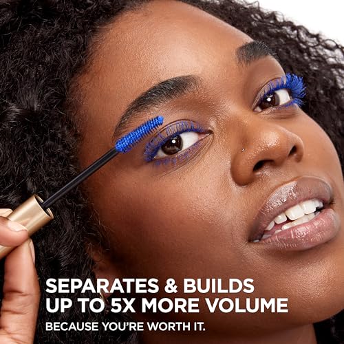 L’Oreal Paris Original Voluminous Mascara, Building Mascara Volume and Length Formula, Washable, Cobalt, 0.26 Fl Oz., 1 Count