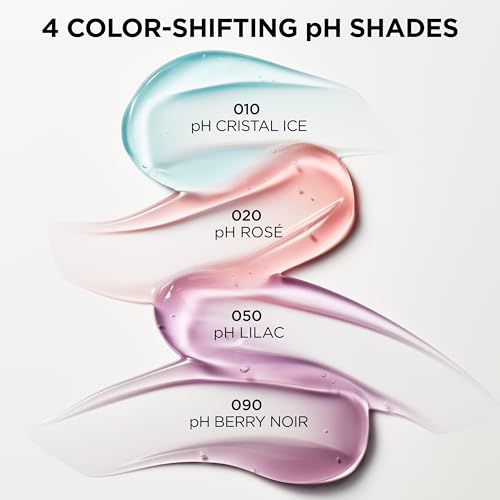 Plump Ambition pH Hyaluron Lip Oil, Color Shifting Lip Tint with 24HR Hydration, Volumizing Shine and Lasting Color, 010 pH Cristal Ice