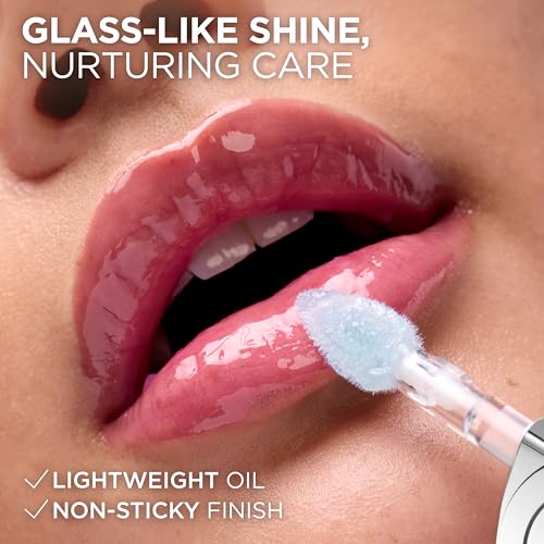 Plump Ambition pH Hyaluron Lip Oil, Color Shifting Lip Tint with 24HR Hydration, Volumizing Shine and Lasting Color, 010 pH Cristal Ice