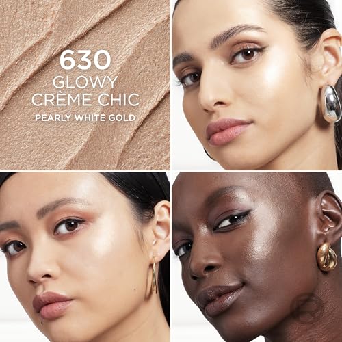 True Match Lumi Le Glow Highlighter Stick, Luminous, Satin, Glowy Highlighter for Face and Body, 630 Crème Chic, 0.17 Oz
