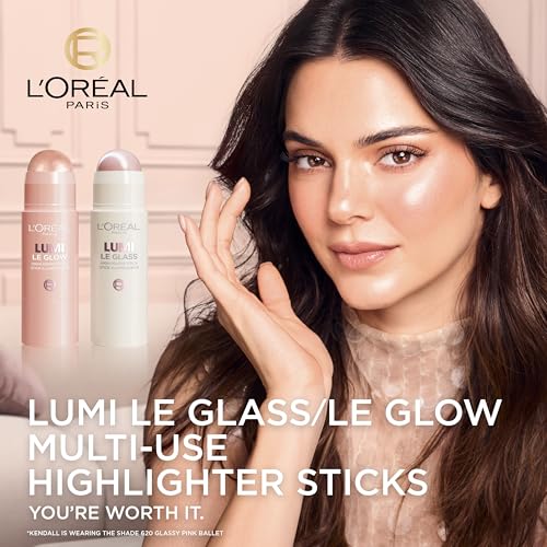True Match Lumi Le Glow Highlighter Stick, Luminous, Satin, Glowy Highlighter for Face and Body, 630 Crème Chic, 0.17 Oz