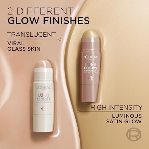 True Match Lumi Le Glow Highlighter Stick, Luminous, Satin, Glowy Highlighter for Face and Body, 630 Crème Chic, 0.17 Oz