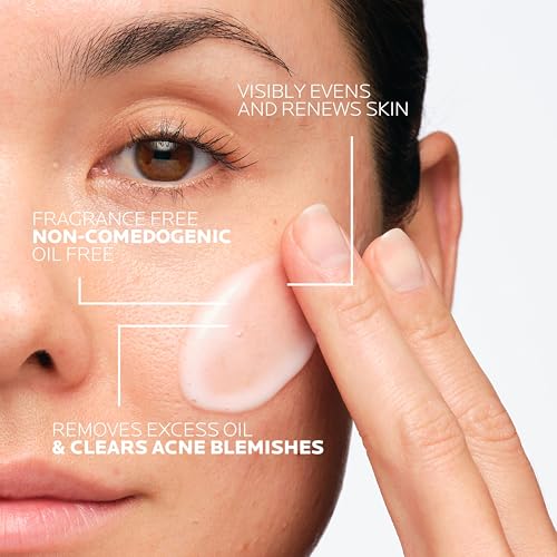 Acne treatment with LHA exfoliant helps clear and prevent blemishes. Paraben free
