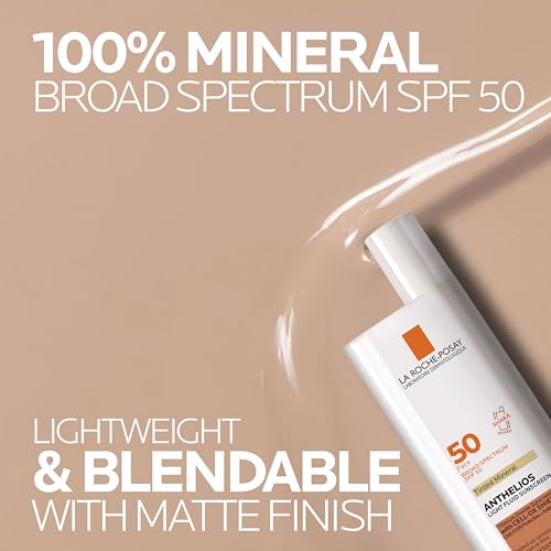 Anthelios Tinted Mineral Sunscreen for Face SPF 50, Light