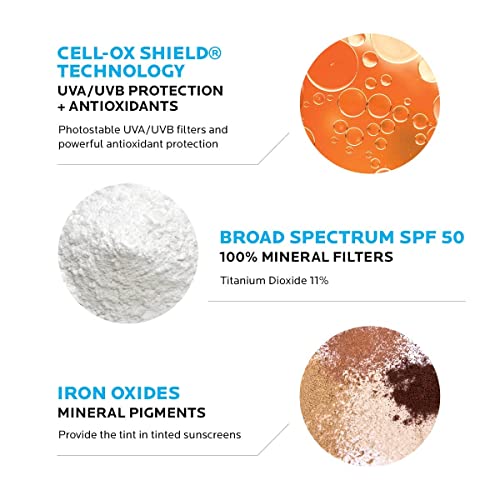 Anthelios Tinted Mineral Sunscreen for Face SPF 50, Light