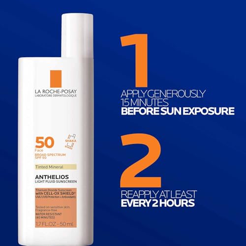 Anthelios Tinted Mineral Sunscreen for Face SPF 50, Light
