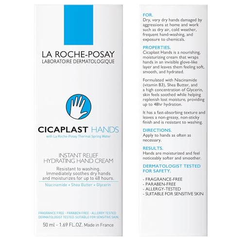 Cicaplast Hand Cream with Shea Butter for Dry Hands, 1.69oz