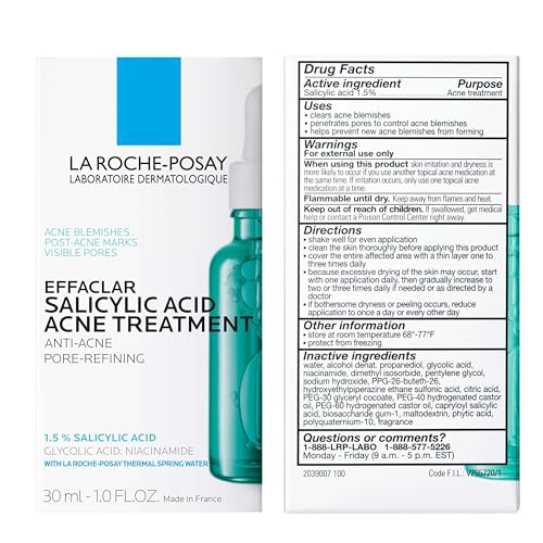 Effaclar Salicylic Acid Acne Treatment Pore Minimizer 1oz
