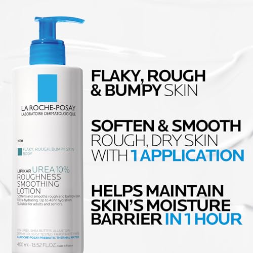 Rough and bumpy skin lotion with shea butter and allantoin that softens and smooths skin w