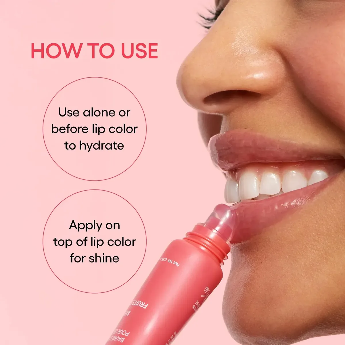 Lip Glowy Balm, Berry: Sheer Tinted Lip Moisturizer with Shea Butter