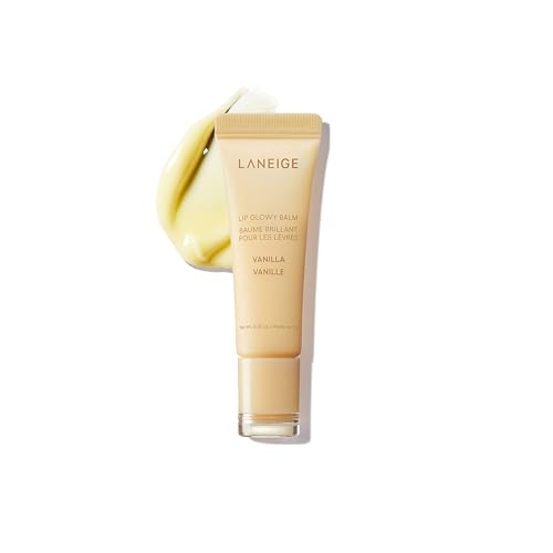 Lip Glowy Balm: Sheer Tinted Lip Treatment Balm Tube with Shea & Murumuru Butters for Hydrating, Moisturizing, Glossy, Non-Sticky Shine, Berry | Korean Skin Care, Vanilla