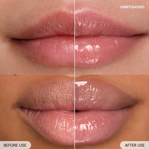 Lip Glowy Balm: Sheer Tinted Lip Treatment Balm Tube with Shea & Murumuru Butters for Hydrating, Moisturizing, Glossy, Non-Sticky Shine, Berry | Korean Skin Care, Vanilla