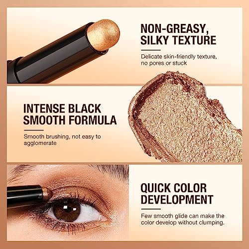8 Color Dual-Ended Eyeshadow Stick Set