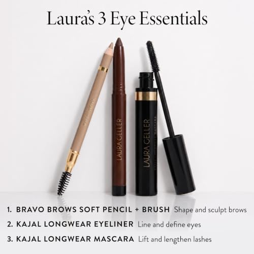 LAURA GELLER Kajal Longwear Mascara – Black – Lengthen & Define