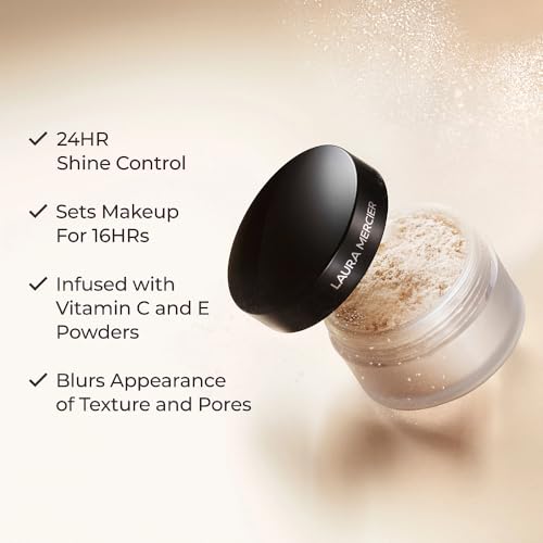 Translucent Loose Setting Powder - Blurring + Finishing Powder with 24HR Matte Finish - Long-Wear Shine Control Face Makeup for Mature, Sensitive & Oily Skin Types (0