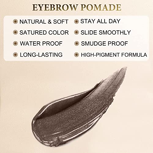 LAVONE Eyebrow Pomade, Waterproof Brow Pomade for Lo