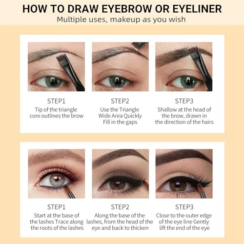 LAVONE Eyebrow Pomade, Waterproof Brow Pomade for Lo