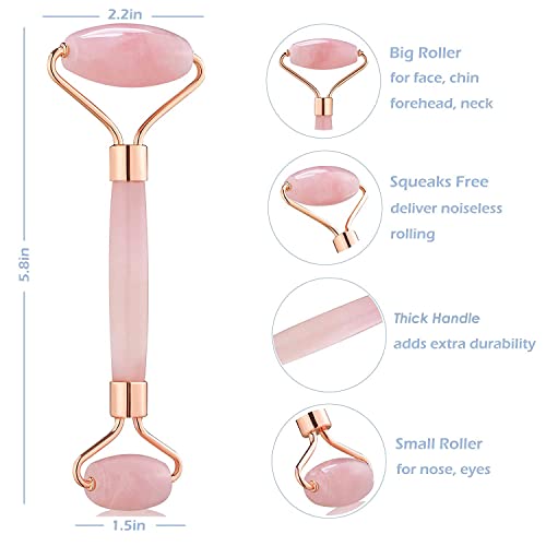 Rose Quartz Roller Set