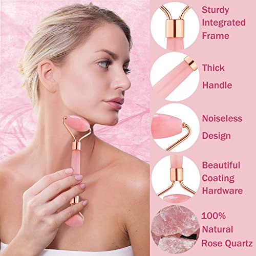 Rose Quartz Roller Set