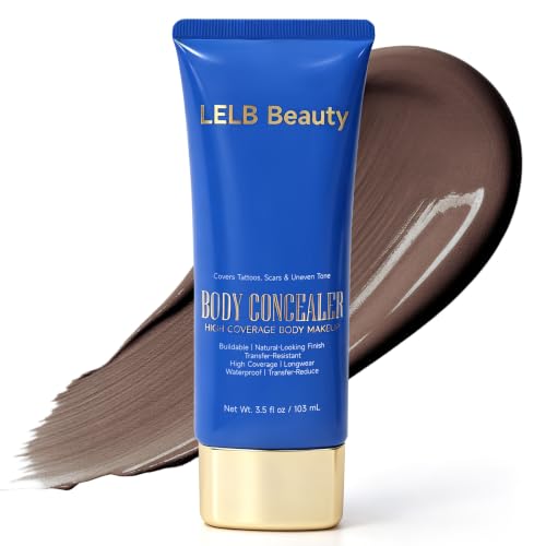 Body Makeup Waterproof No Transfer for Arms Tattoos Scars Coverage 06 Deep