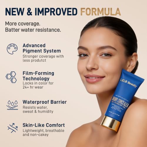 Body Makeup Waterproof No Transfer for Arms Tattoos Scars Coverage 06 Deep