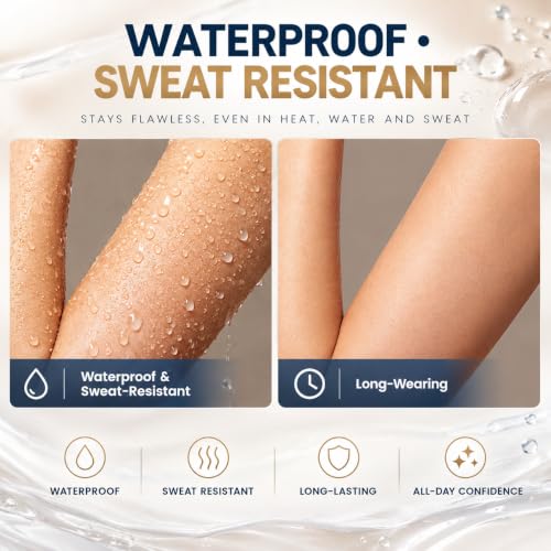 Body Makeup Waterproof No Transfer for Arms Tattoos Scars Coverage 06 Deep