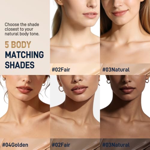 Body Makeup Waterproof No Transfer for Arms Tattoos Scars Coverage 06 Deep