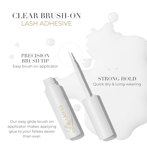 Lilly Lashes Clear Eyelash Glue - Brush On Lash Glue